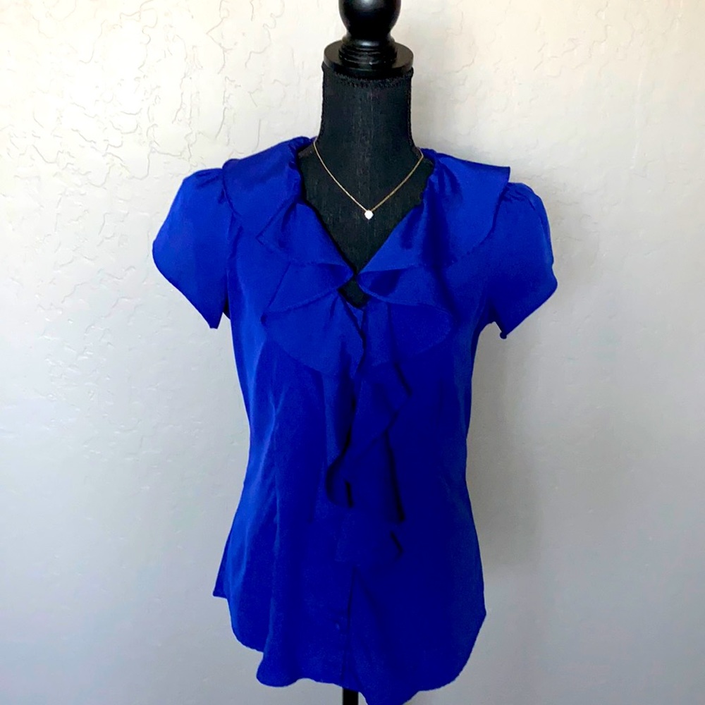 Banana Republic cobalt blue blouse size small